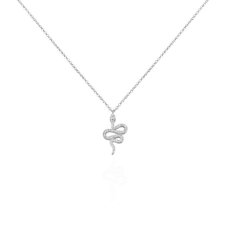 Collier Fyona Argent Blanc Oxyde De Zirconium - Spannringe Damen | OROVIVO