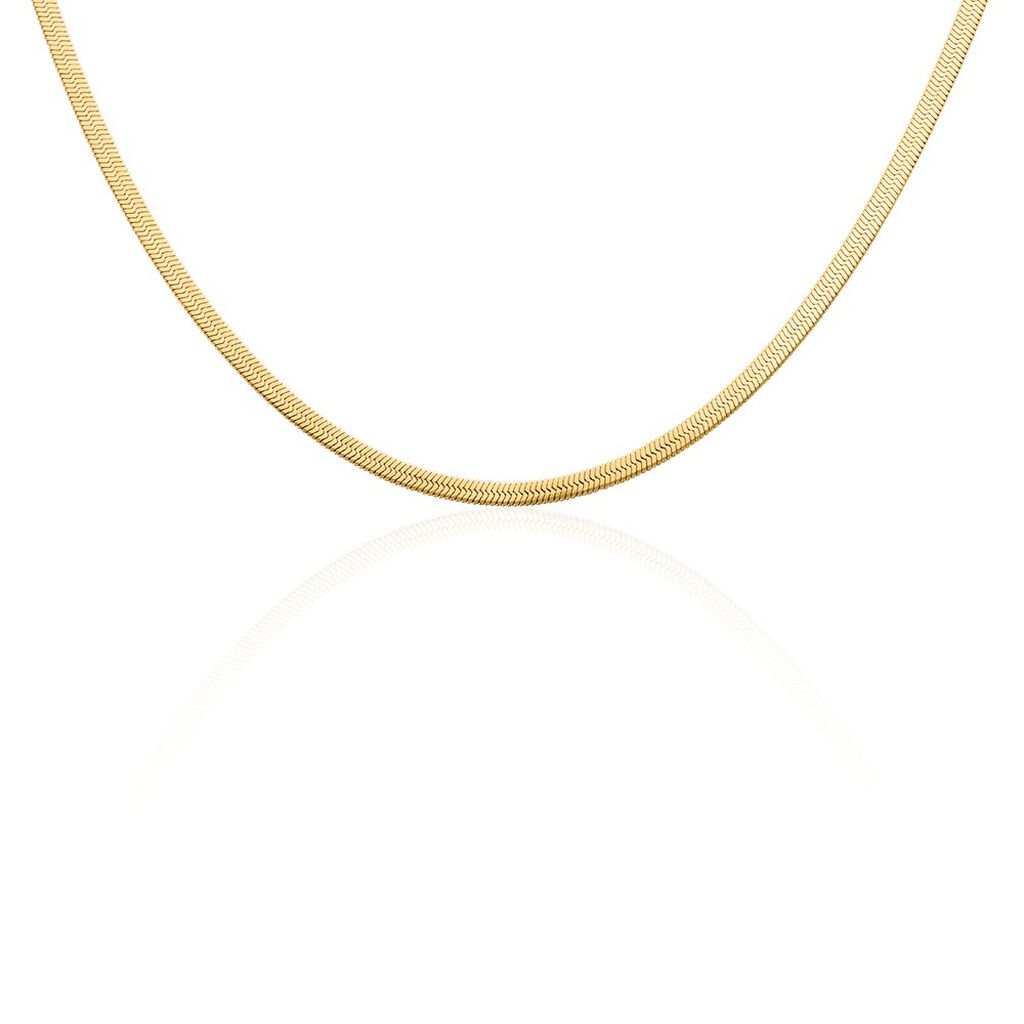 Thumbnail - Damen Collier Edelstahl vergoldet Ohne Stein Paloma 4,00mm, Collier ohne Stein