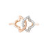 MARLIES Damen Ring Rosegold 375 (9 Karat) Zirkonia Weiß 0,16 ct Blume