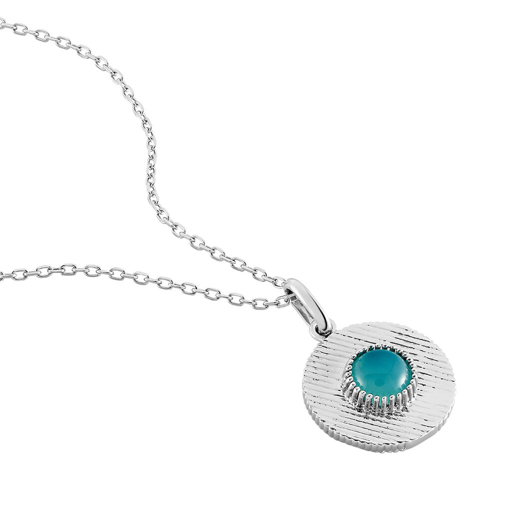 Collier Argent Rhodie Adonia Ronde Strie - Spannringe Damen | OROVIVO