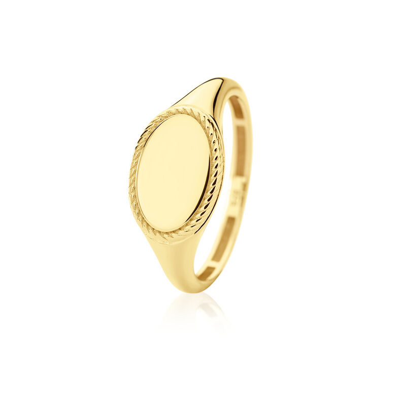 Unisex Siegelring Gold 375 - Siegelringe Unisex | OROVIVO