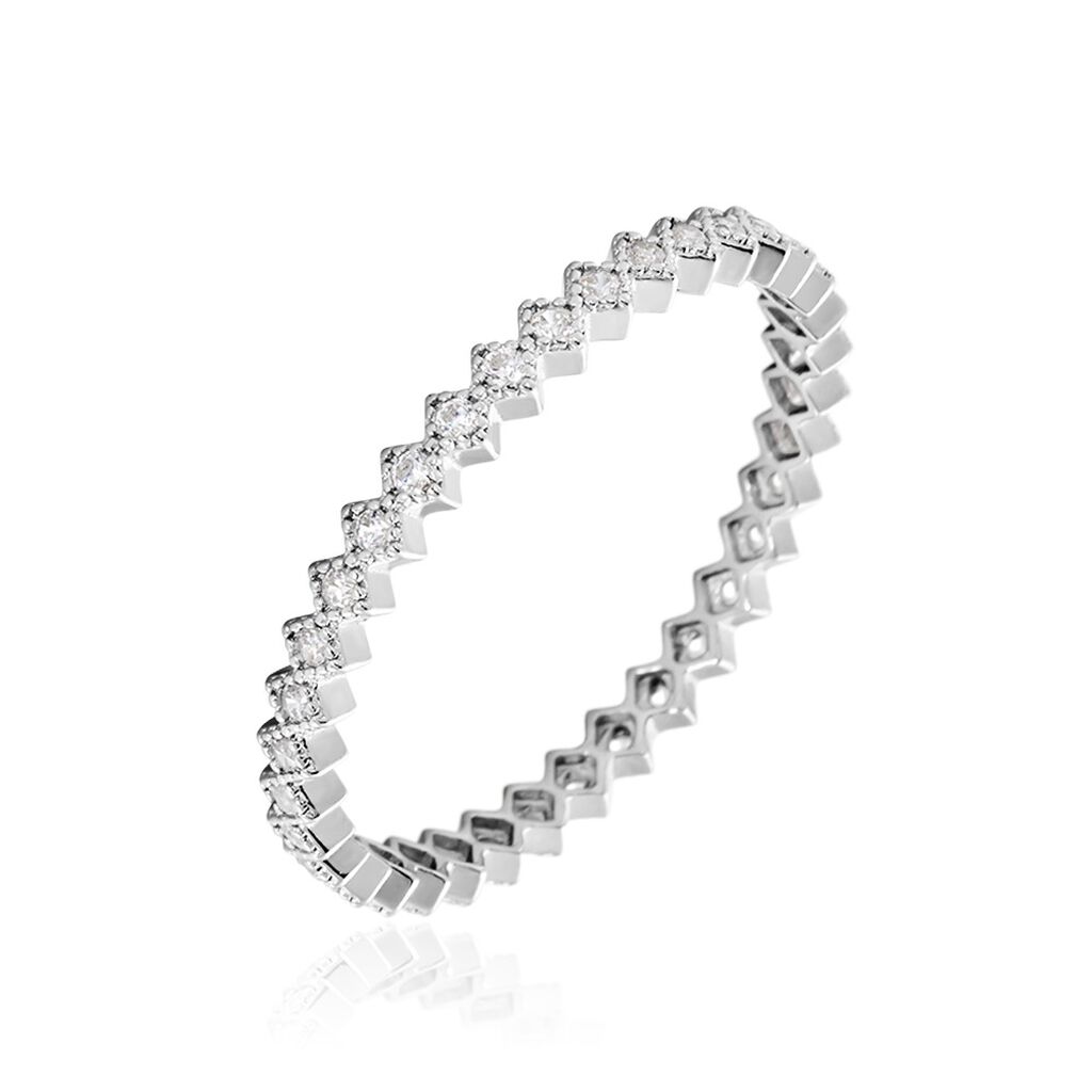 Damen Ring Silber Silber 925 Zirkonia   - Ringe mit Stein Damen | OROVIVO