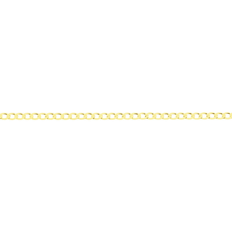 Unisex Panzerkette Facettiert Gold 375  - Halsketten Unisex | OROVIVO