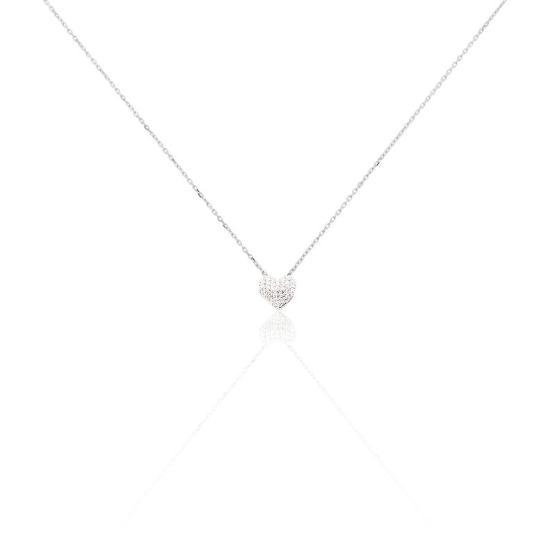 Collier Kamila Or Blanc Diamant - Spannringe Damen | OROVIVO