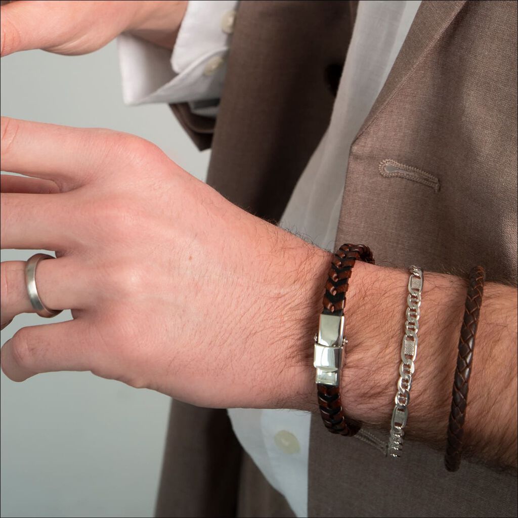 Unisexarmband Stegpanzerkette Silber 925  - Armketten Unisex | OROVIVO
