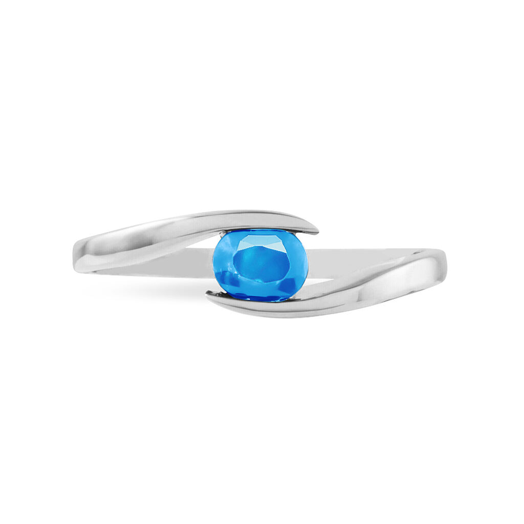 Bague Camilia Or Blanc Topaze - Spannringe Damen | OROVIVO