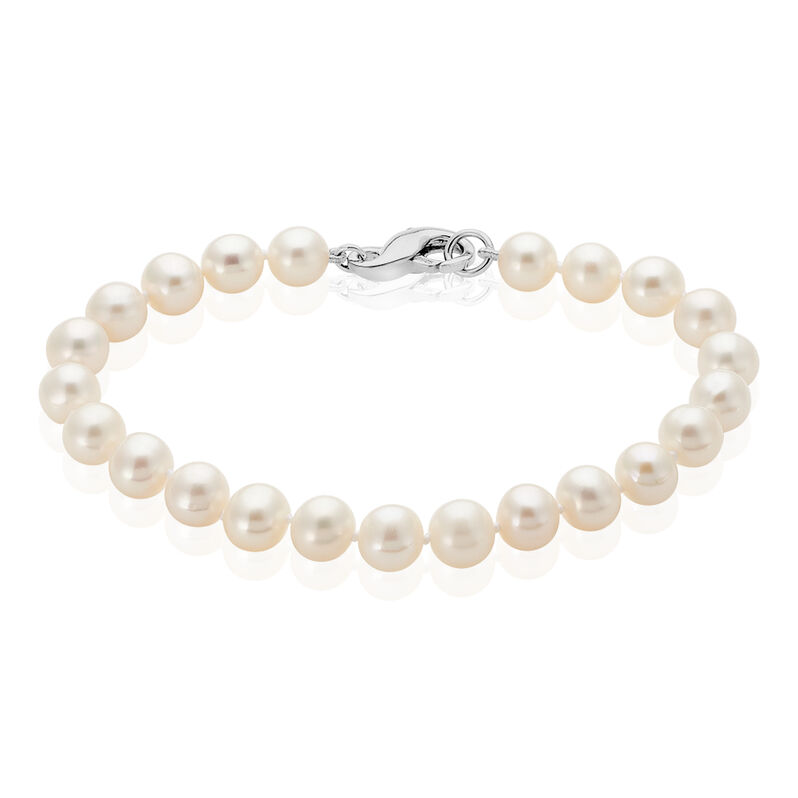 ALDEPHIA Damen Armband Silber 925 Zuchtperle Perlmutt Ball - Armb&auml;nder mit Anh&auml;nger Damen | OROVIVO