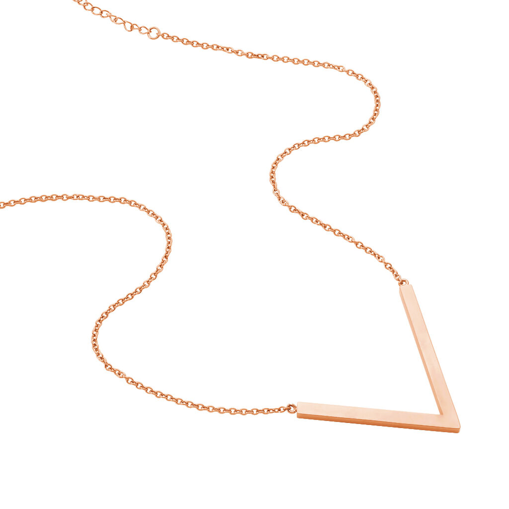 Damen Halskette Edelstahl Rosé Vergoldet - Halsketten Damen | OROVIVO