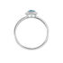 SINAYA Damen Ring Silber Silber 925 Topas Blau 0,920 ct Kreis