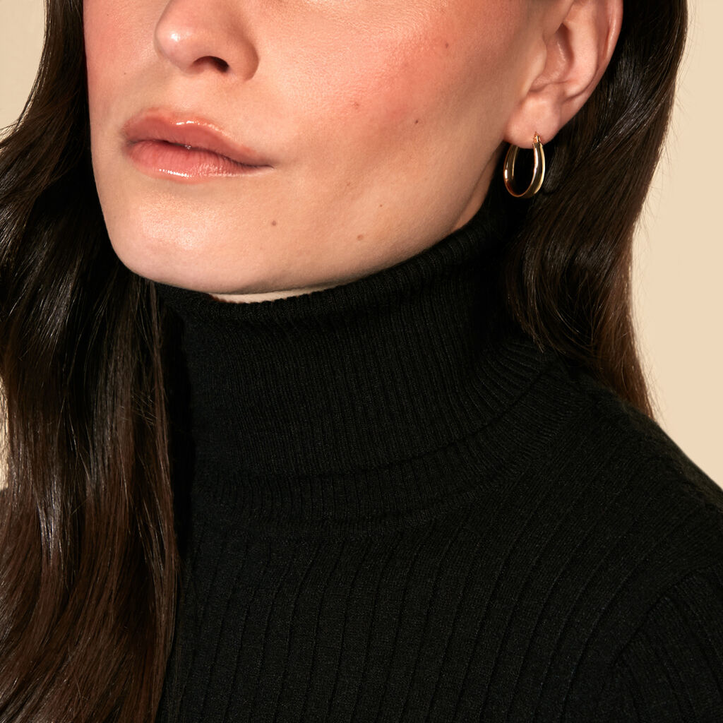 MIN Damen Creolen Gold 585 (14 Karat)