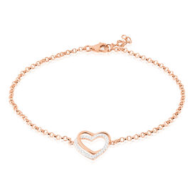 Damenarmband Silber 925 Rosé Vergoldet Herz - Armbänder Damen | OROVIVO