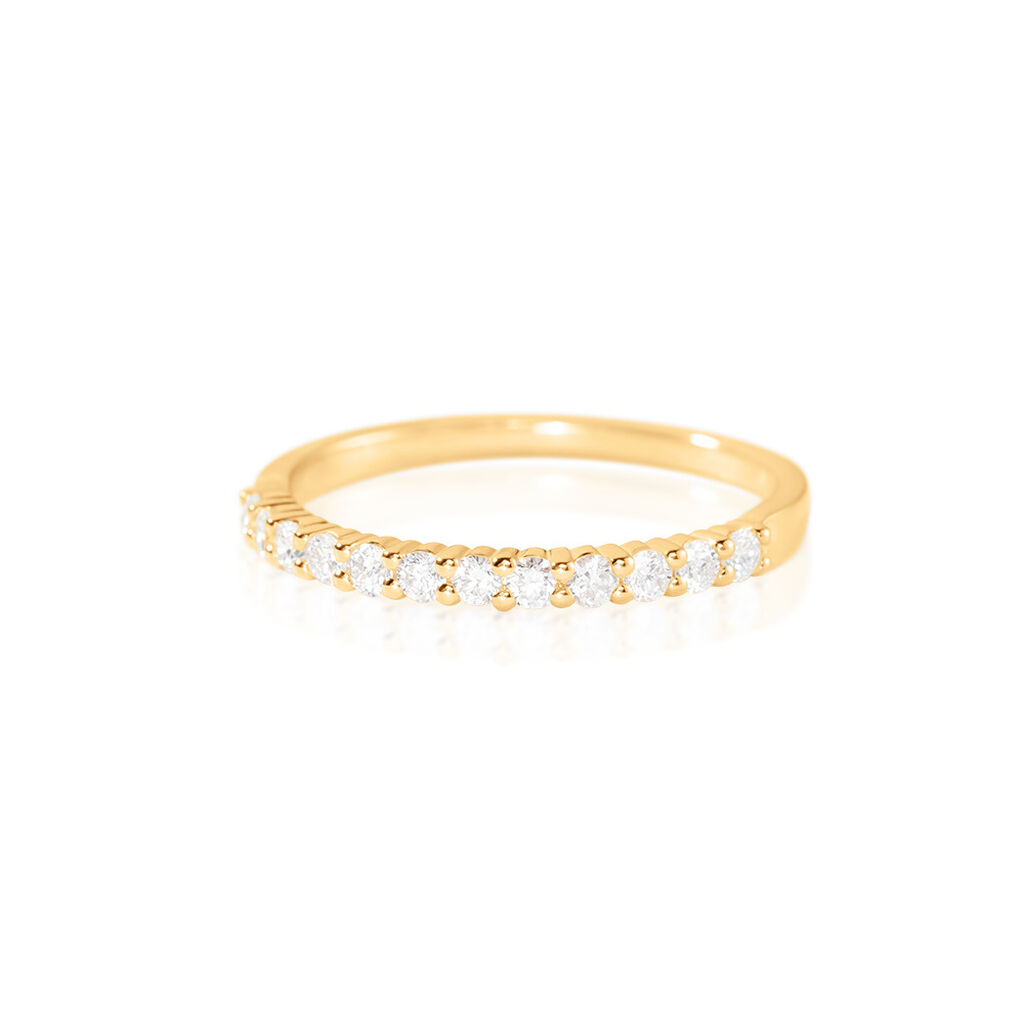 Memo Luisa Damen Ring Gold 375 (9 Karat) Diamant Weiß 0,25 ct, Ring mit Stein