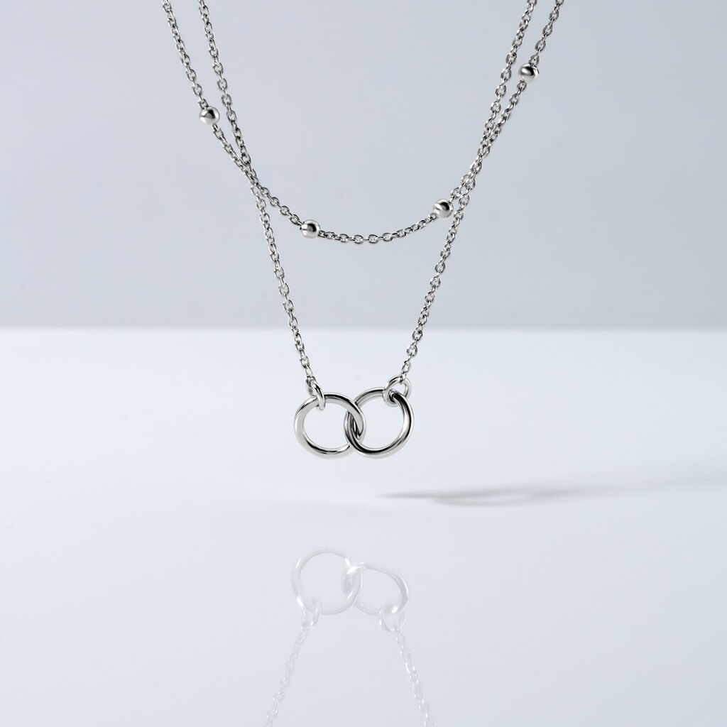 Elysia Damen Collier Silber 925 Kreis B 1 mm