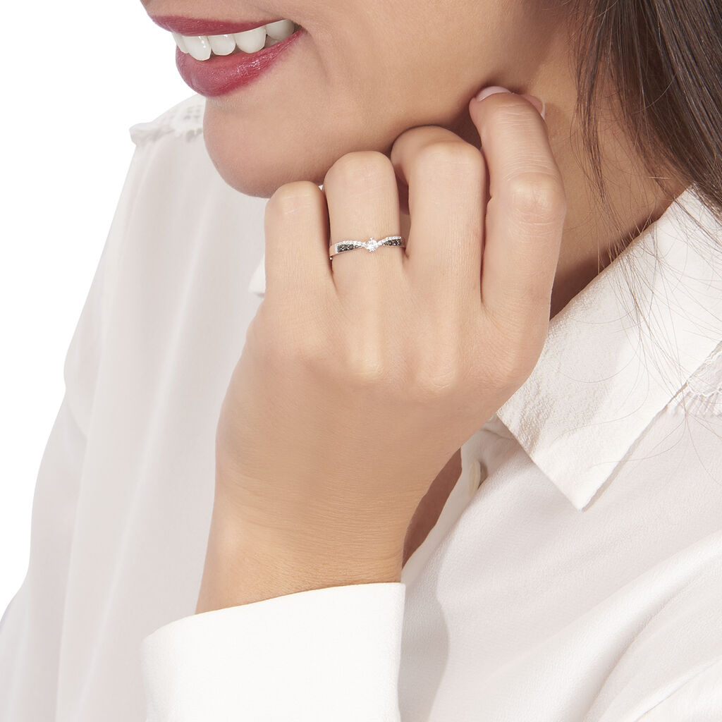 Bague Or Weiss Siriana Diamants - Spannringe Damen | OROVIVO