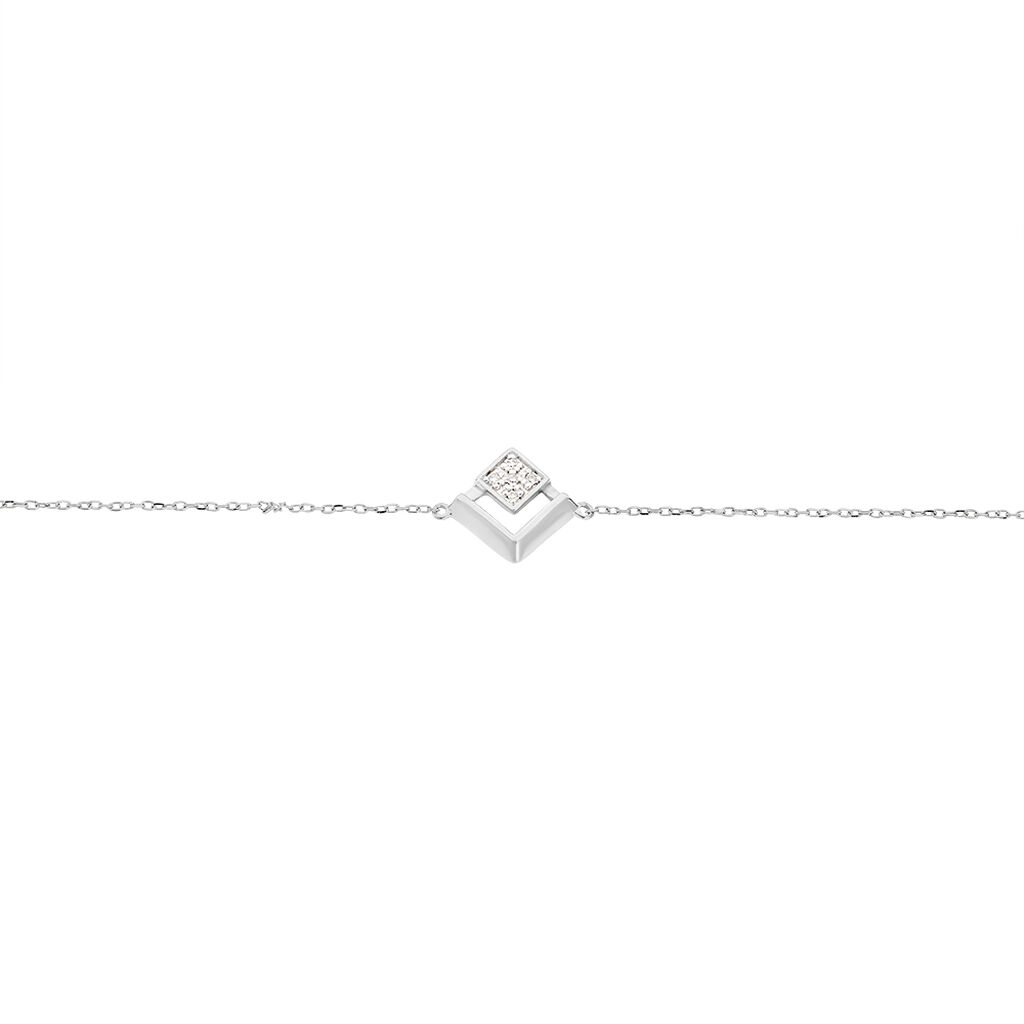 Bracelet Liana Or Blanc Diamant - Spannringe Damen | OROVIVO
