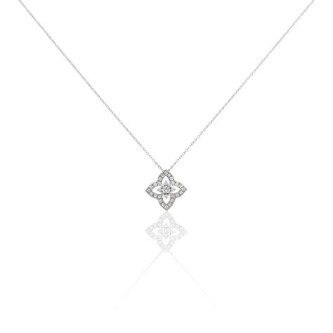 Damen Halskette Silber 925 Zirkonia Raute - Halsketten Damen | OROVIVO