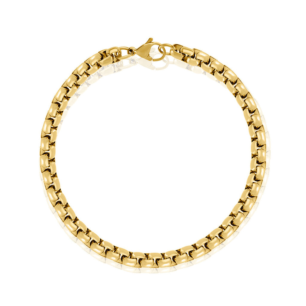 SEVERIN Herren Armkette Edelstahl vergoldet, Armkette ohne Stein