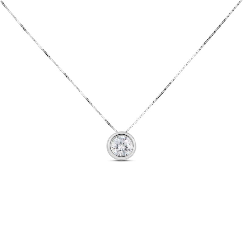 Collana Punto Luce Claire Oro Bianco Cubic Zirconia - Spannringe Damen | OROVIVO