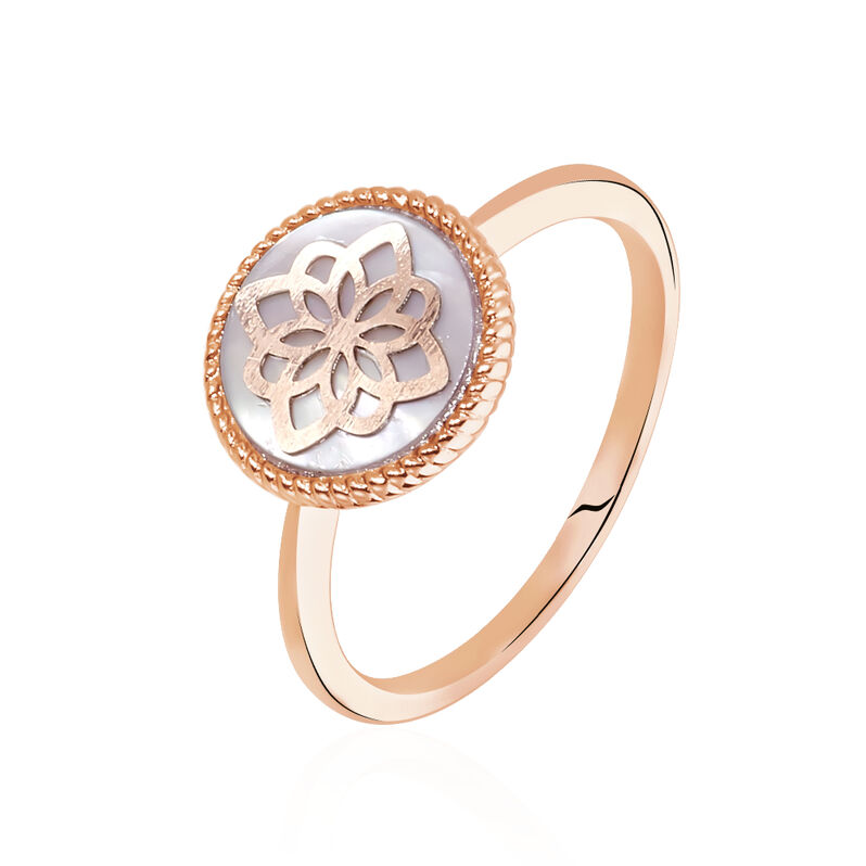 Bague Rosae Argent Rose Nacre - Spannringe Damen | OROVIVO