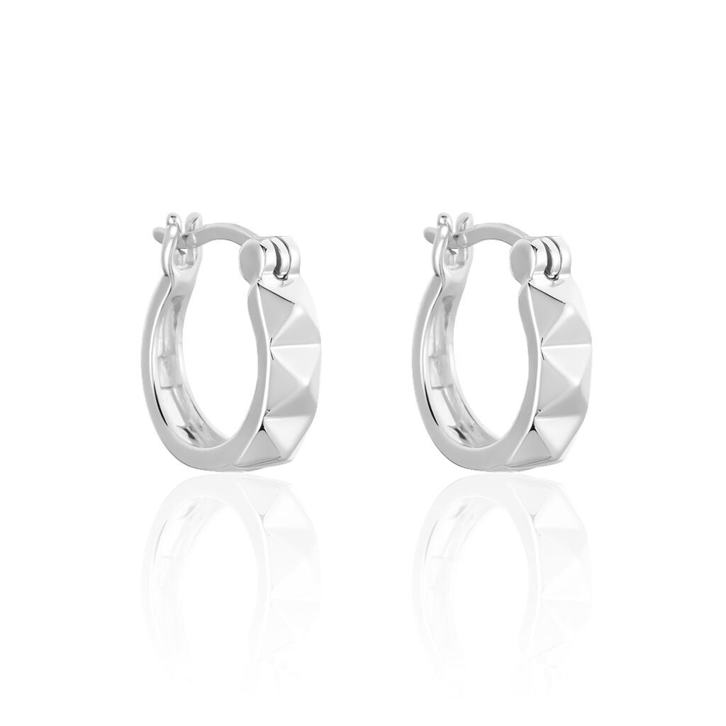 Damen Creolen Silber 925 Pyramid - Creolen Damen | OROVIVO