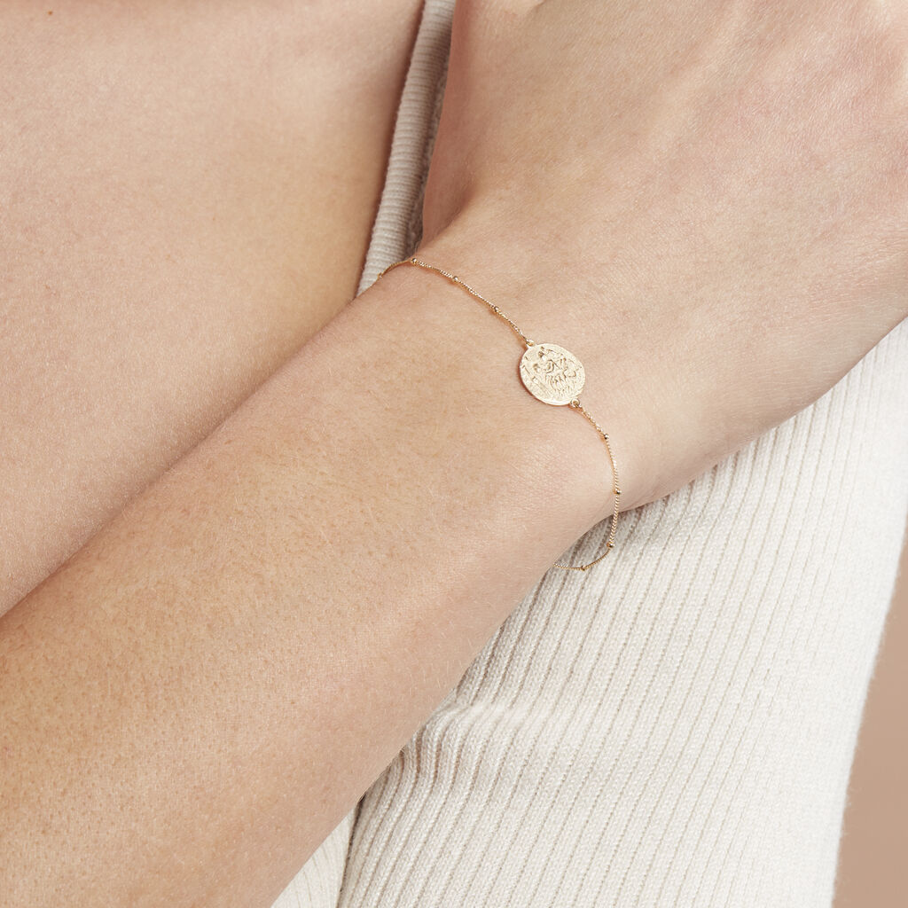 Damen Armband Gold 375 Münze Löwe Aksja - Armbänder Damen | OROVIVO