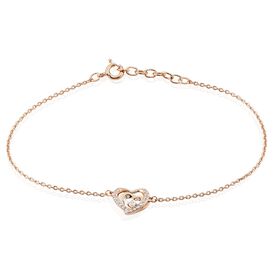 Damenarmband Silber 925 Rosé Vergoldet Herz - Armbänder Damen | OROVIVO