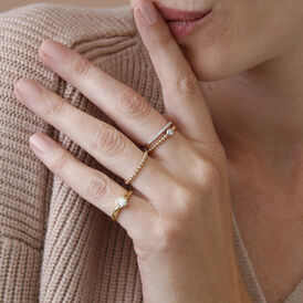 Damenring Gold 375 Zirkonia - Eheringe Damen | OROVIVO
