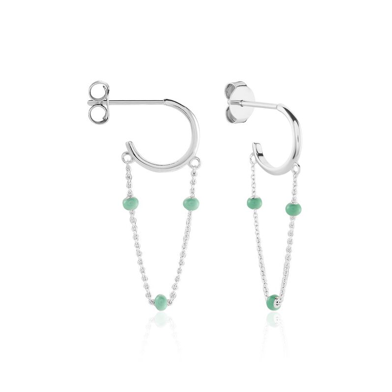 Créoles Alize Argent Weiss - Spannringe Damen | OROVIVO