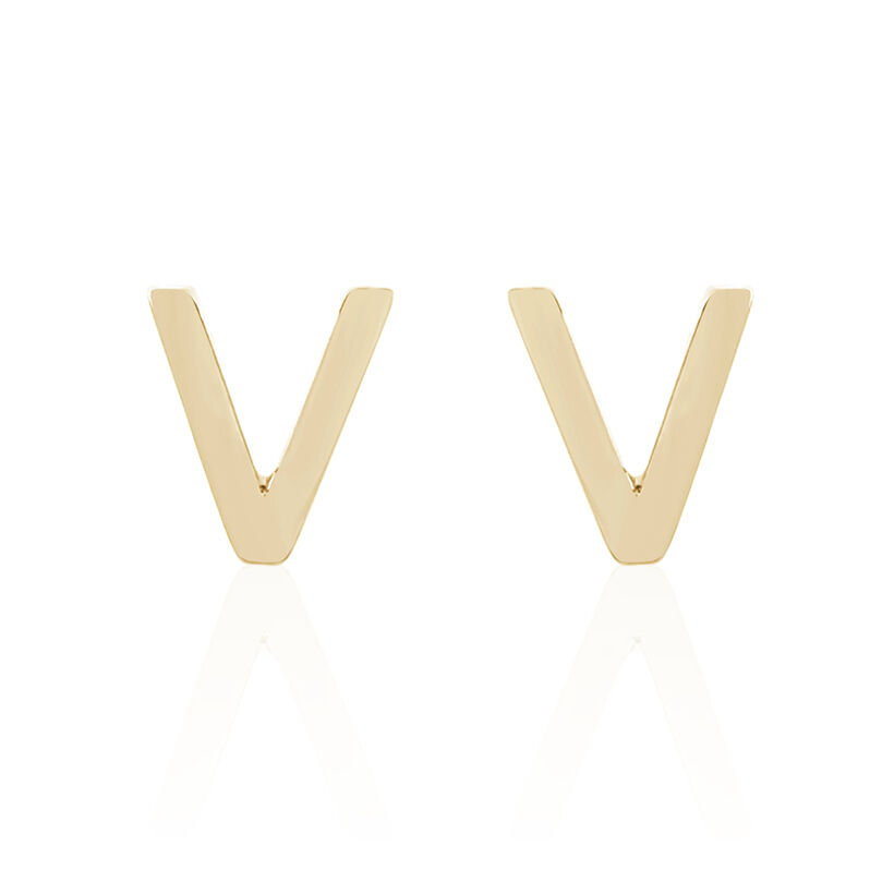 Boucles D'oreilles Zeelia Plaqué Or Jaune - Spannringe Damen | OROVIVO