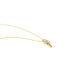 LINDSEY Damen Collier Gold Bicolor Gelb/Silber 375 (9 Karat) Zirkonia Weiß 0,940 ct
