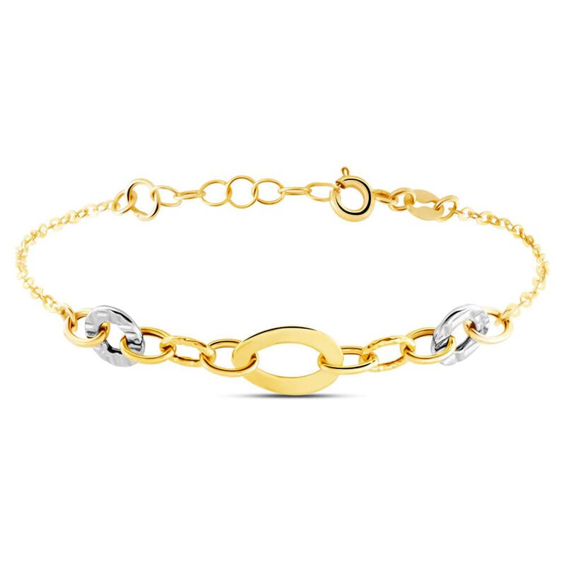 Bracciale Catena Beverly Oro Bicolore - Spannringe Damen | OROVIVO