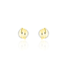 Damen Ohrstecker Gold 333 Bicolor  - Ohrstecker Damen | OROVIVO