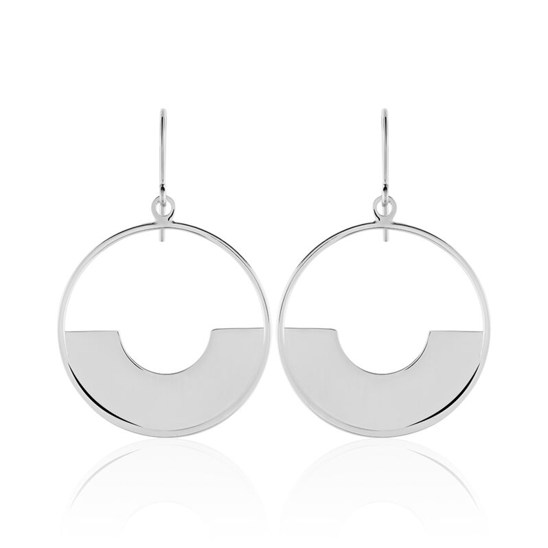 Boucles D'oreilles Argent Rhodie Shemsi - Spannringe Damen | OROVIVO