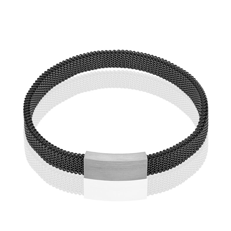 Bracelet Chamssia Acier Blanc - Spannringe Herren | OROVIVO