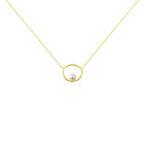 Damen Halskette Silber 925 Vergoldet Zuchperle - Halsketten Damen | OROVIVO