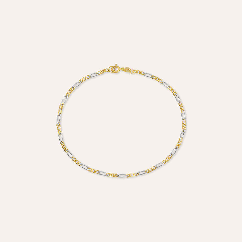 Bracciale Catena Oro Uomo Oro Bicolore - Spannringe Herren | OROVIVO
