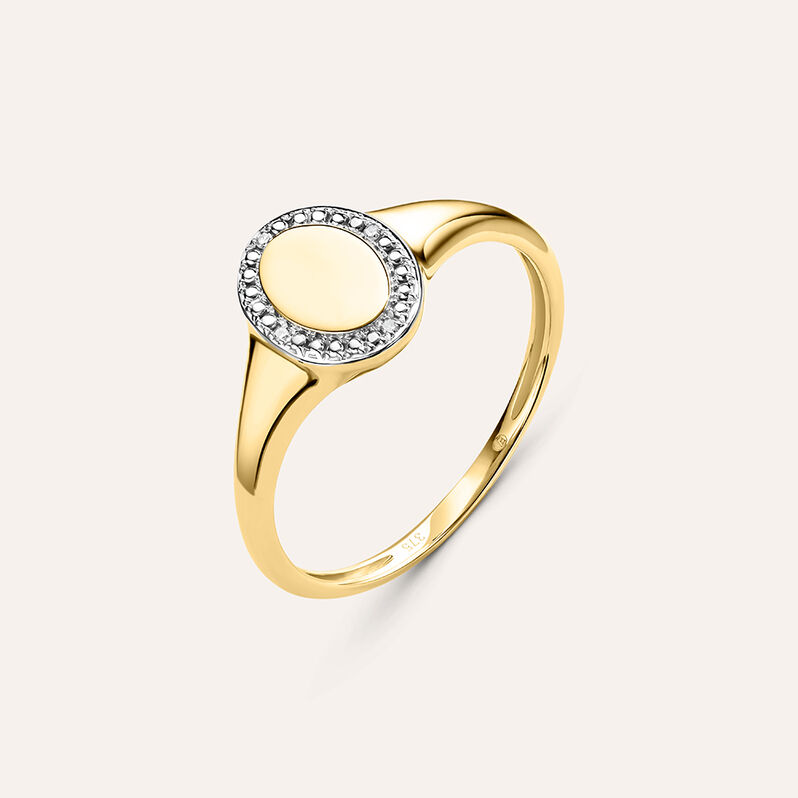 Anello Chevalier Sophia Oro Giallo Diamante - Spannringe Damen | OROVIVO