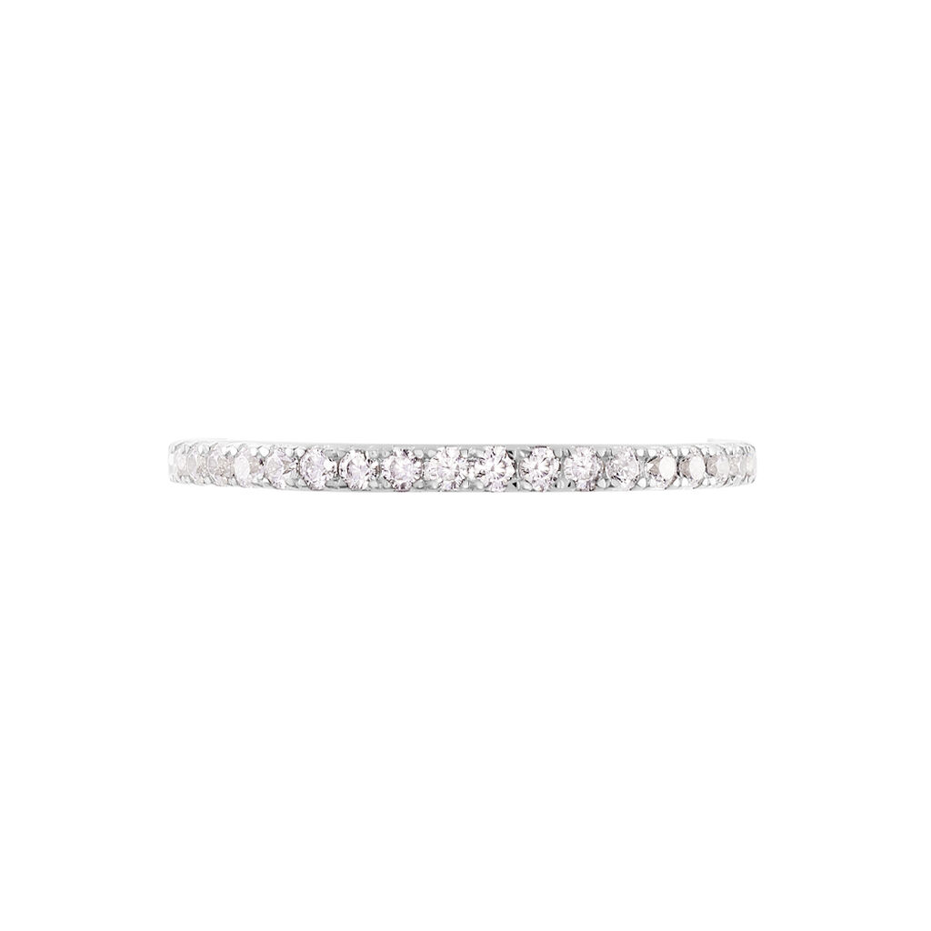 Alliance Or Weiss Lauralee Demi Tour Diamant - Spannringe Damen | OROVIVO