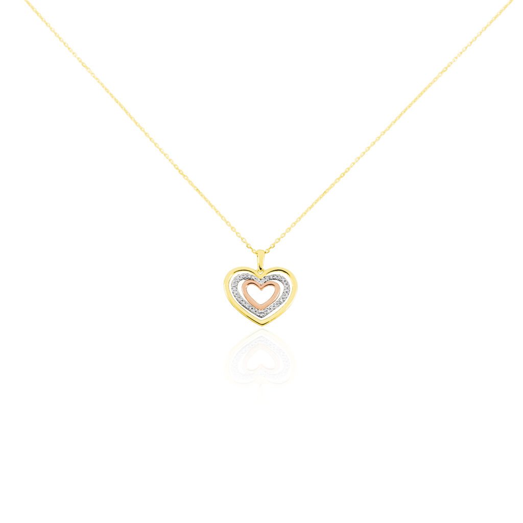 Collier Titaina Or Tricolore Diamant - Spannringe Damen | OROVIVO