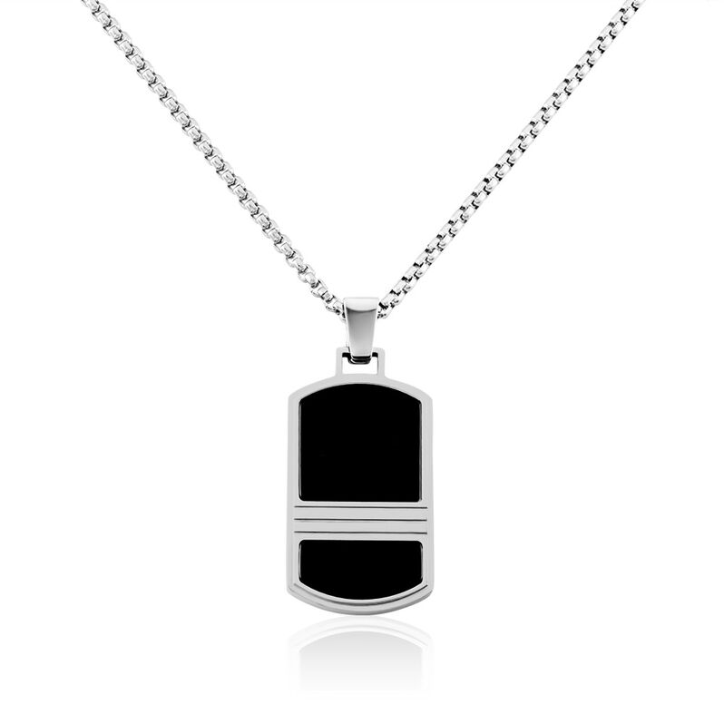 Collier Acier Vieillit Bastet Agate - Spannringe Herren | OROVIVO