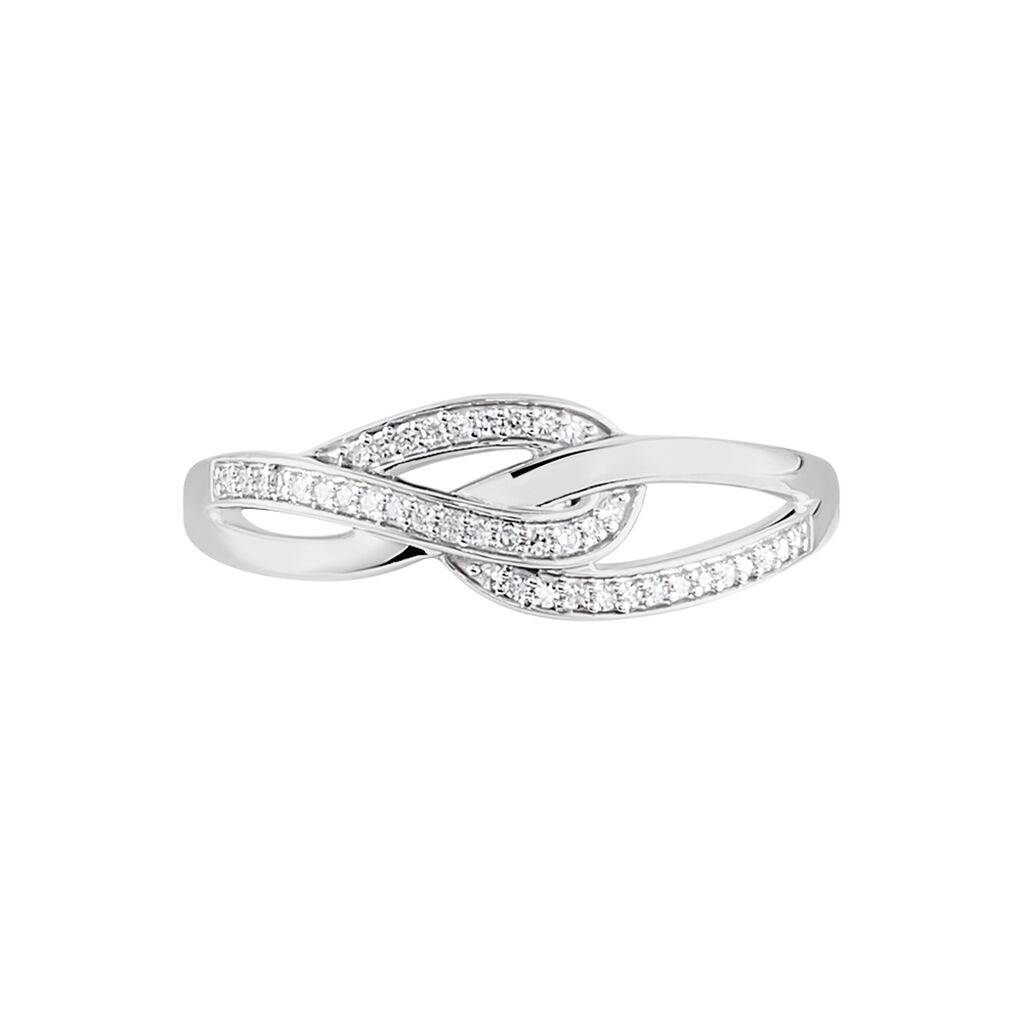 Bague Or Weiss Ritona Diamants - Spannringe Damen | OROVIVO