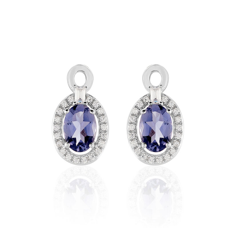 Boucles D'oreilles Or Weiss Dally Iolite - Spannringe Damen | OROVIVO