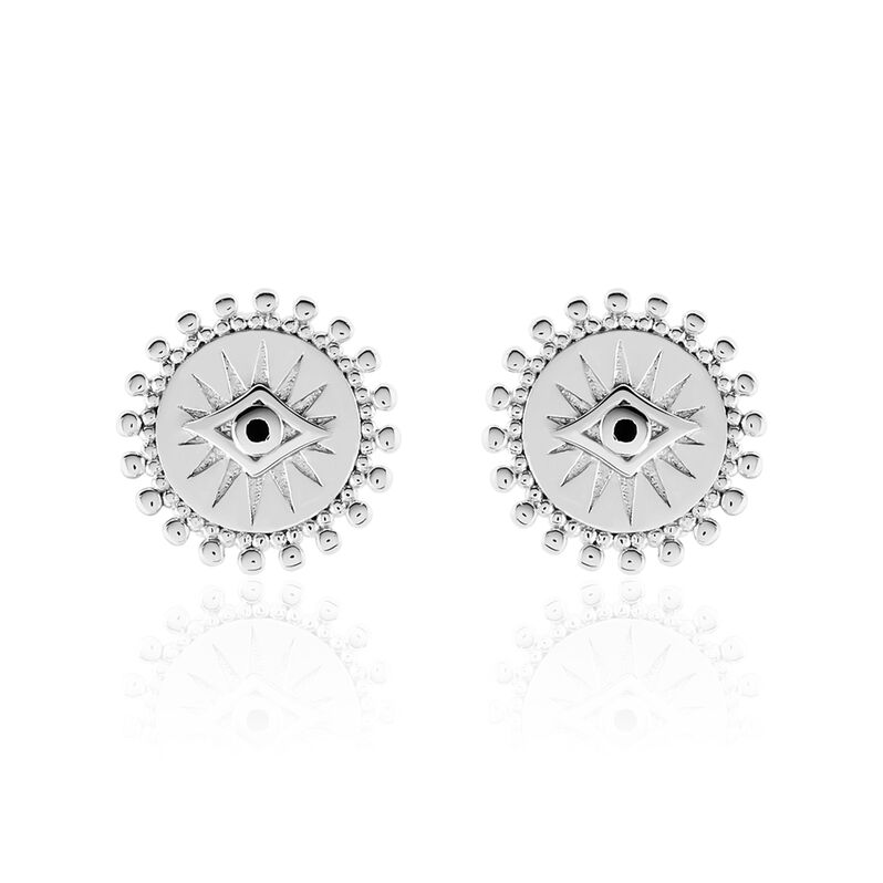 Boucles D'oreilles Argent Rhodie Salvia Astrals Oxydes De Zirconium - Spannringe Damen | OROVIVO