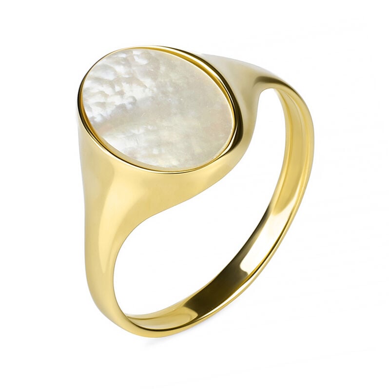 Anello Chevalier Beverly Oro Giallo Madreperla - Spannringe Damen | OROVIVO