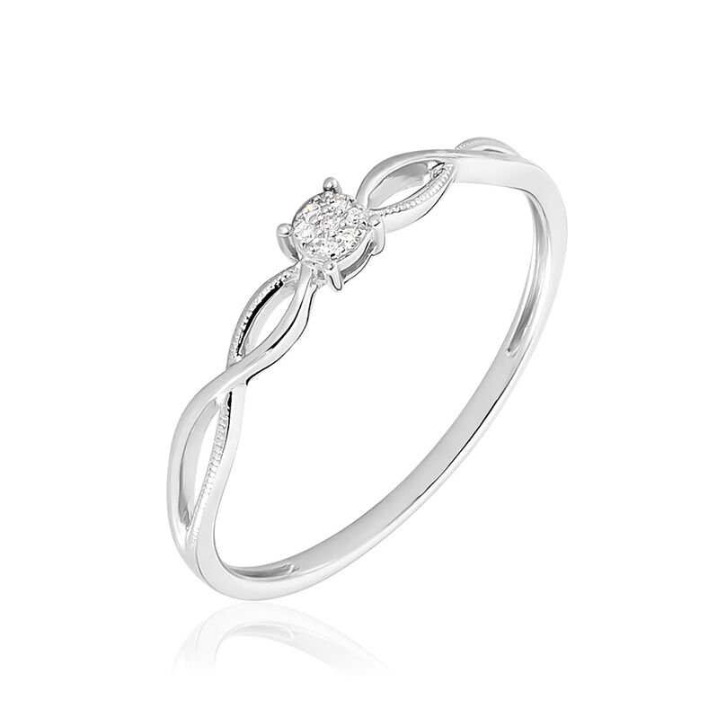 Bague Farila Or Weiss Diamant - Spannringe Damen | OROVIVO