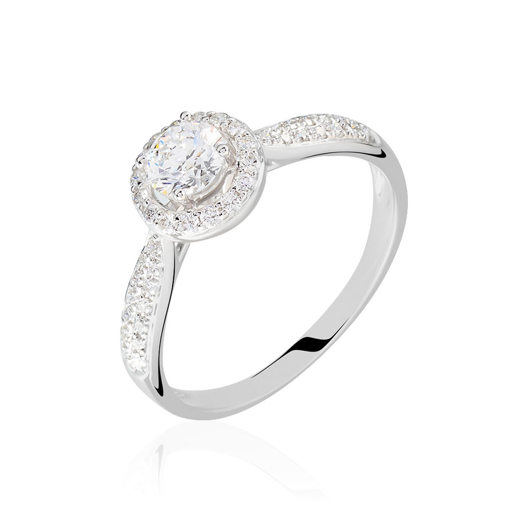 Solitaire Or Weiss Bella - Spannringe Damen | OROVIVO