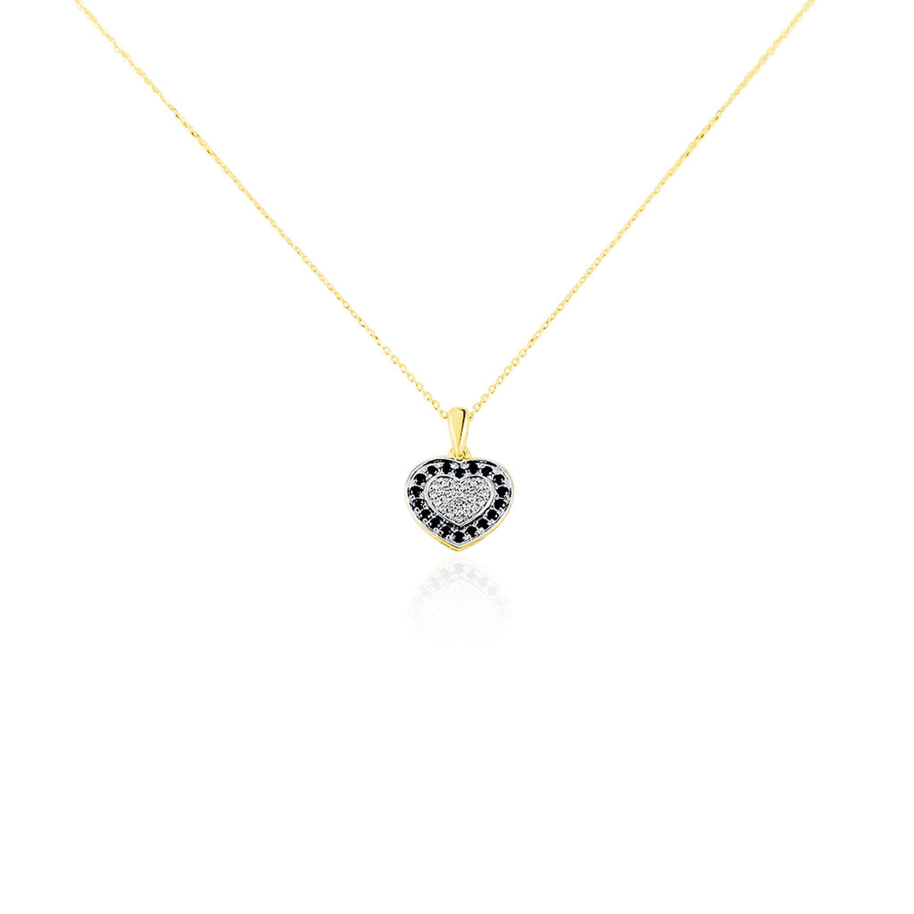 Collier Or Jaune Mair Saphirs Diamants - Spannringe Damen | OROVIVO