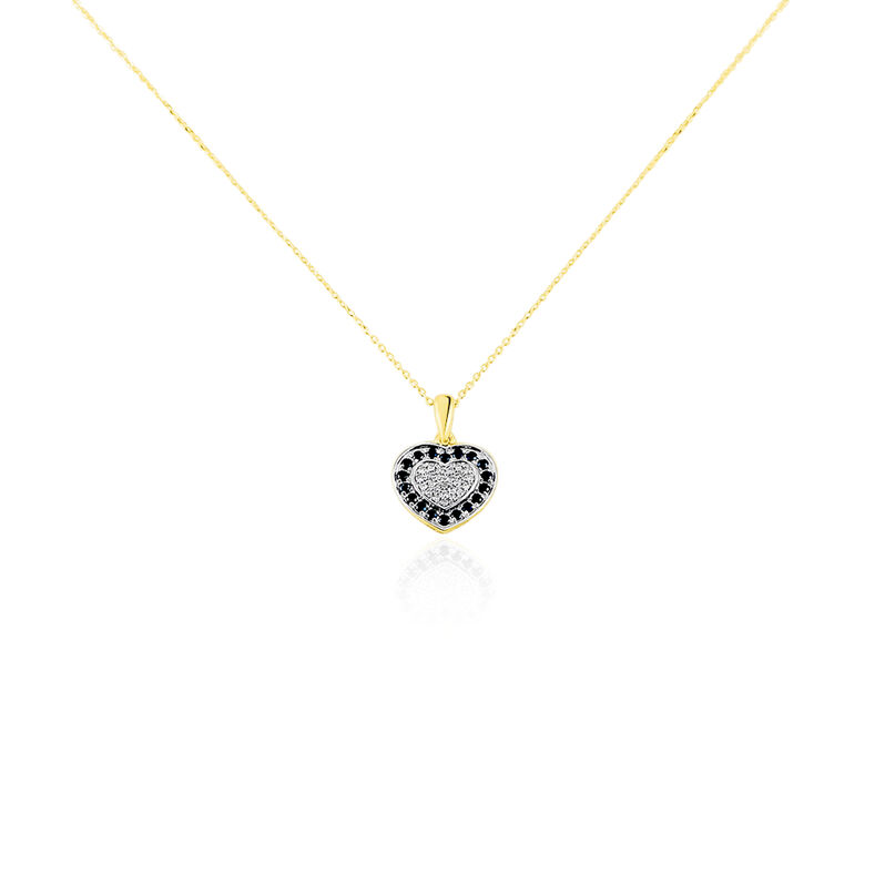 Collier Or Jaune Mair Saphirs Diamants - Spannringe Damen | OROVIVO