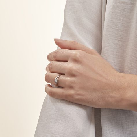 Spannring Silber 925 Zirkonia spiralförmig Lyse - Verlobungsringe Damen | OROVIVO