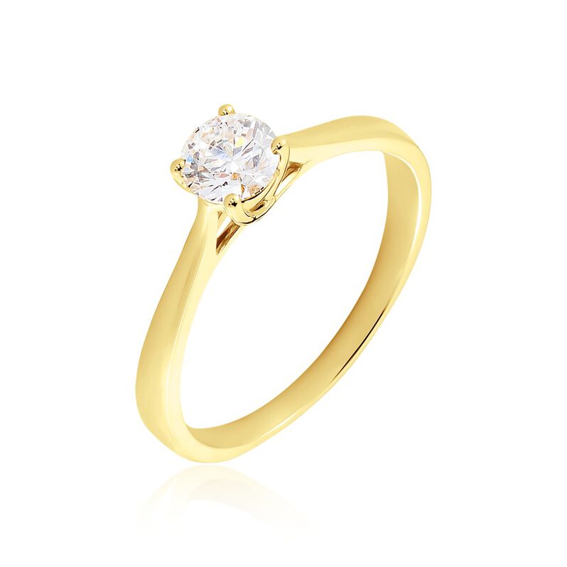 VICTORIA Damen Ring Gold 585 (14 Karat) Diamant Wei&szlig; 0,52 ct - Verlobungsringe Damen | OROVIVO